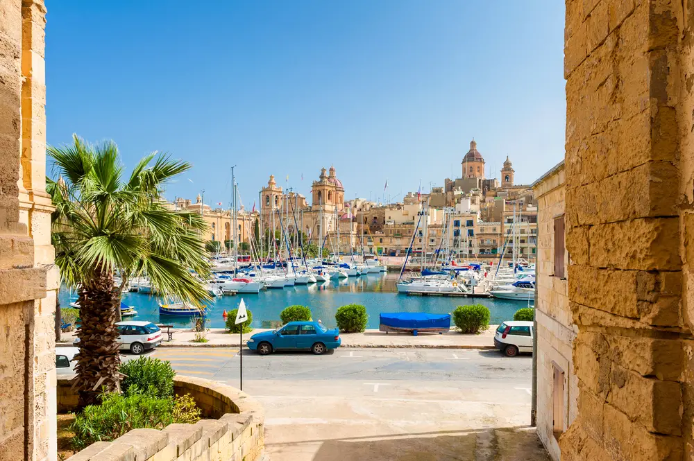 Photo of a harbor and marina in Senglea in Malta to help answer whether the city is safe to visit