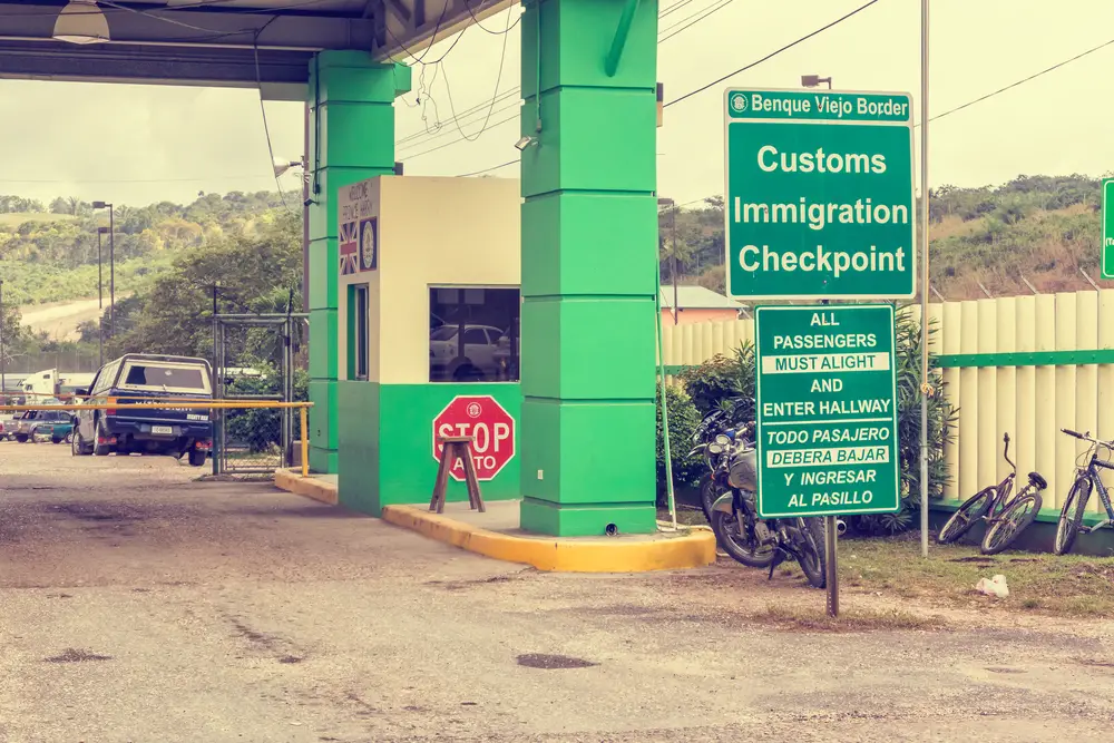 Photo of the San Ignacio/Guatemala border for a section on unsafe areas in Belize