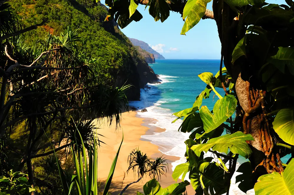 Kauai, pictured, is one of the best couples vacations in the US with tropical beauty and secluded beaches for couples to enjoy