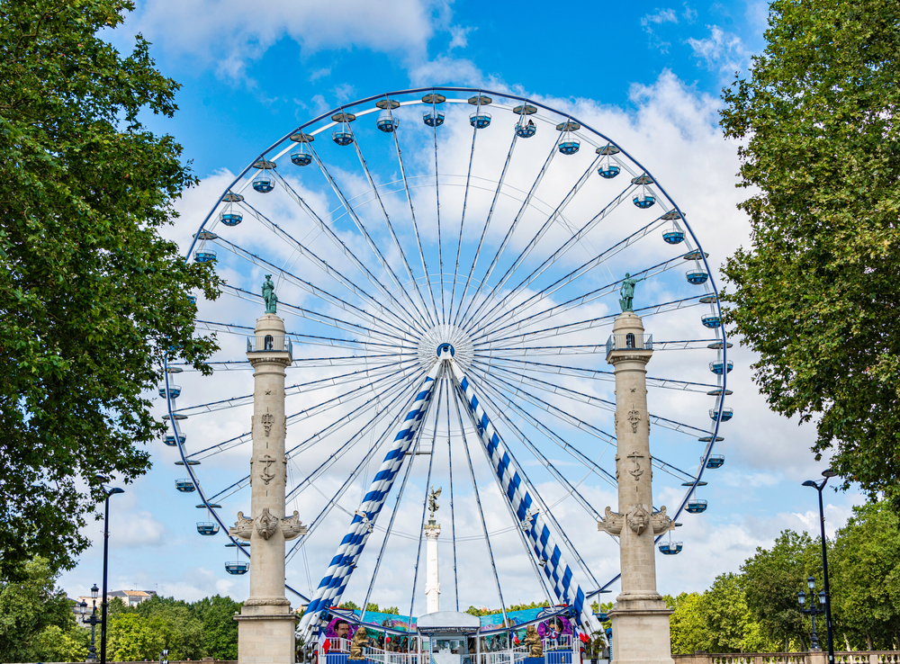 The Ferris wheel in Bordeaux, France just outside Arcachon makes this one of the best family vacations for all ages