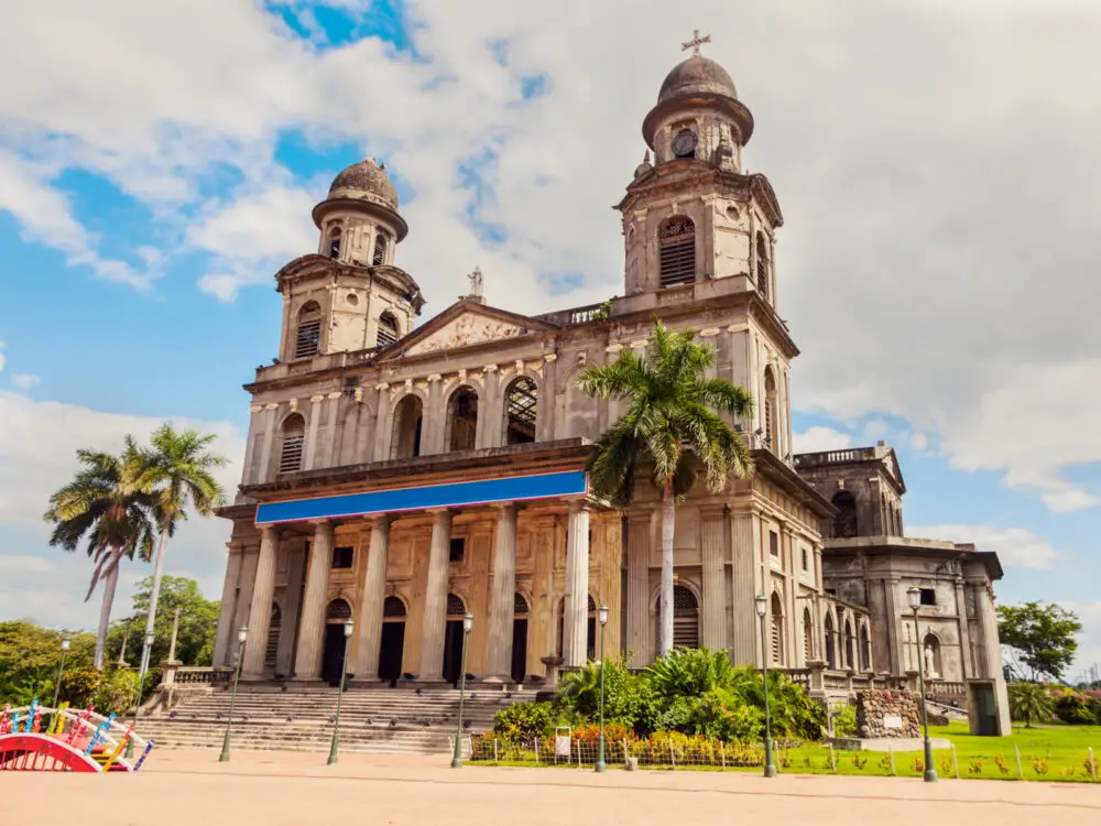 Old Cathedral of Managua pictured on a sunny day for a piece titled Is Nicaragua Safe to Visit