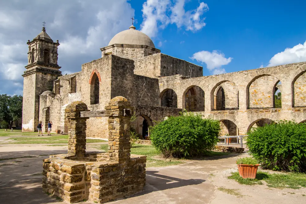 Ruins of Mission San Jose in Missions, one of the best areas to stay in San Antonio