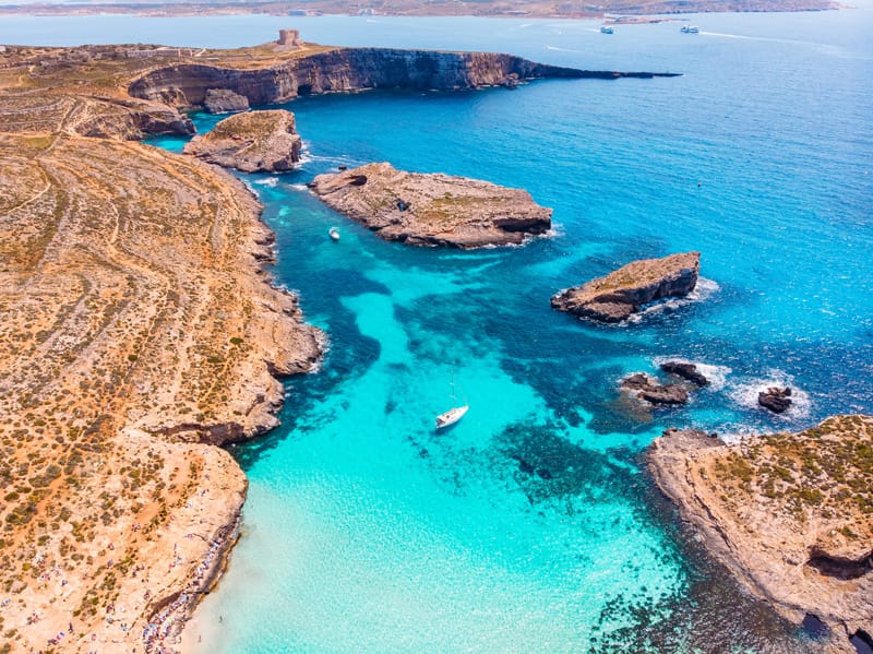 Comino Blue Lagoon - Τι να δείτε στη Μάλτα σε 3 ημέρες